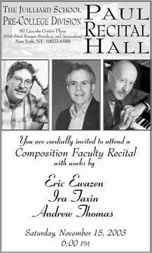 Program Composition Faculty 03.11 Cover