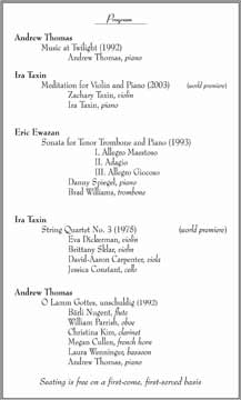 Program Composition Faculty 03.11 Inside