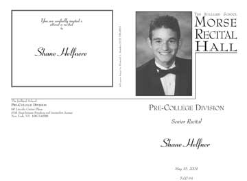 Program Shane Helfner 04.05 Cover