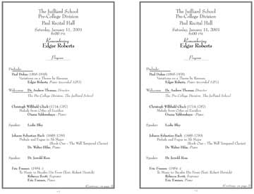 Program Roberts Edgar Memorial 03.01 Two-up Insert 1