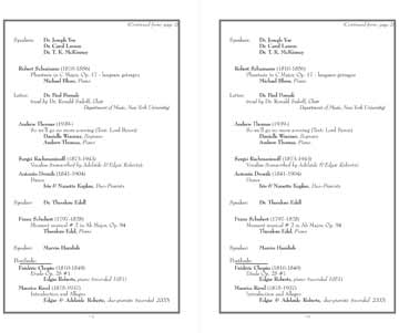 Program Roberts Edgar Memorial 03.01 Two-up Insert 2