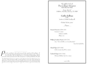 Program Jessica Sklar 99.01 Inside
