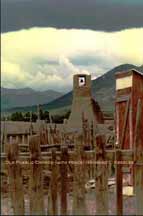 Old Pueblo Church (with fence)