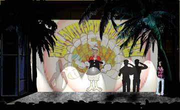 South Pacific Back Stage Set