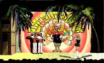 South Pacific Stage Show Set